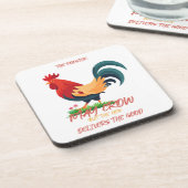 De haan met bloemen Onderzetters (Linkerzijde)