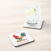 De haan met bloemen Onderzetters (Rechterzijde)