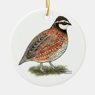 De Haan van boomkwartels Keramisch Ornament