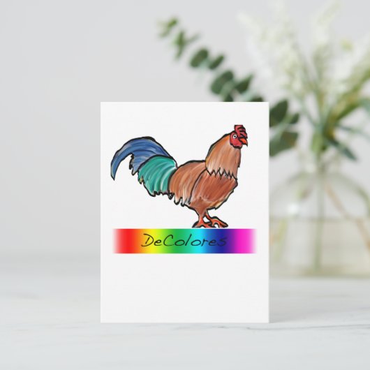 De Haan van DeColores Briefkaart (Staand voorkant)