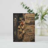 De Haandetective Briefkaart (Staand voorkant)