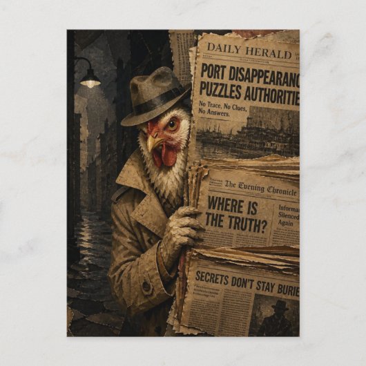 De Haandetective Briefkaart (Voorkant)