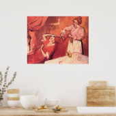 De Haar samenstellen, c. 1892-95, Edgar Degas Poster (Keuken)