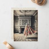 De haard en de holte - Gotische Victoriaans noot c Notitiekaartje (Voorkant / Achterkant in situ)