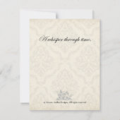 De haard en de holte - Gotische Victoriaans noot c Notitiekaartje (Achterkant)