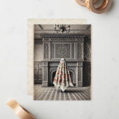 De Haard Herinnert – Gotische Victoriaanse Notitiekaartje (Voorkant / Achterkant in situ)