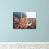 De Haard van het Erfgoed Canvas Afdruk (Insitu (Houten vloer))