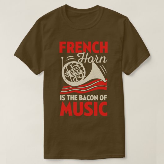 de haard van het frans is de muziekkern t-shirt (Design voorkant)
