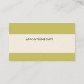 De haarstylist blaasdroger Forest Green Afsprakenkaartje (Achterkant)