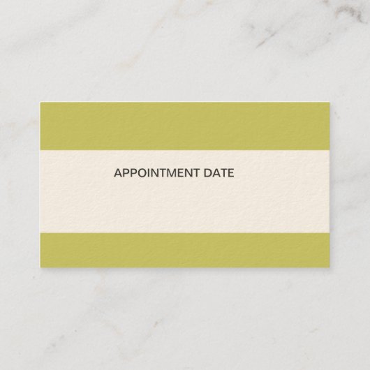 De haarstylist blaasdroger Forest Green Afsprakenkaartje (Achterkant)