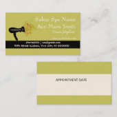 De haarstylist blaasdroger Forest Green Afsprakenkaartje (Voorkant / Achterkant)