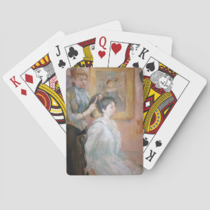 De Haarstylist (door Berthe Morisot) Pokerkaarten
