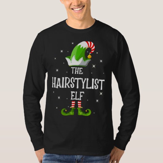 De Haarstylist Elf Family Matching Group Christma T-shirt (Voorkant)