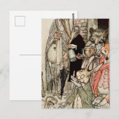 “De haas en de schildpad” door Arthur Rackham Briefkaart (Voorkant / Achterkant)