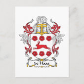de Haas Family Crest Briefkaart (Voorkant)