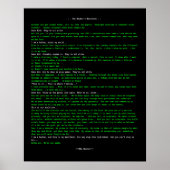 De Hacker's Manifesto Poster (Voorkant)