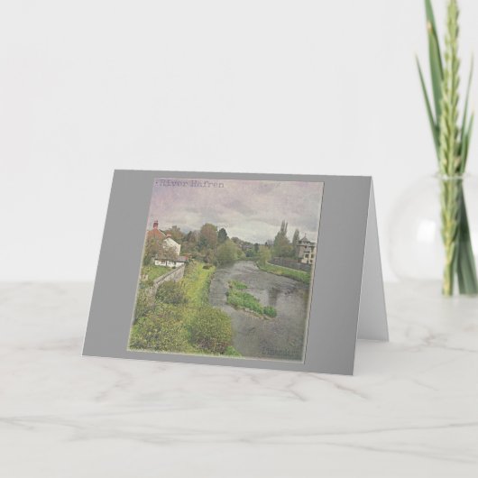 De Hafren in Newtown, Powys Kaart (Voorkant)