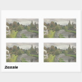 De Hafren in Newtown, Powys Rechthoekige Sticker (Vel)