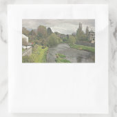 De Hafren in Newtown, Powys Rechthoekige Sticker (Tas)