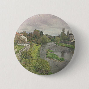 De Hafren in Newtown, Powys Ronde Button 5,7 Cm
