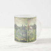 De Hafren in Newtown, Powys, Wales Matglas Koffiemok (Voorkant rechts)