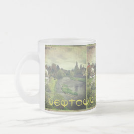 De Hafren in Newtown, Powys, Wales Matglas Koffiemok