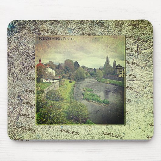 De Hafren in Newtown, Powys, Wales Muismat (Voorkant)