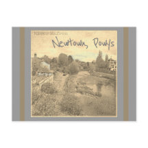 De Hafren Severn in Newtown, Powys Sepia