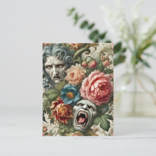 De Hag & de Howl – Gotische Victoriaanse stijl Feestdagenkaart (Staand voorkant)