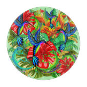 De hagedis en de vogel snijplank (Voorkant)