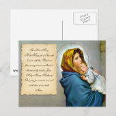 De hagel Mary Briefkaart (Voorkant / Achterkant)