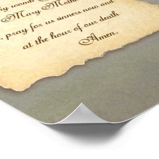 De hagel Mary Poster (Hoek)