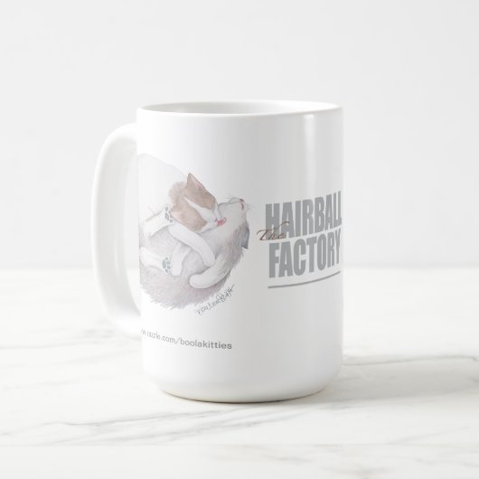 De Hairball Factory 15 oz. Mok (Voorkant links)