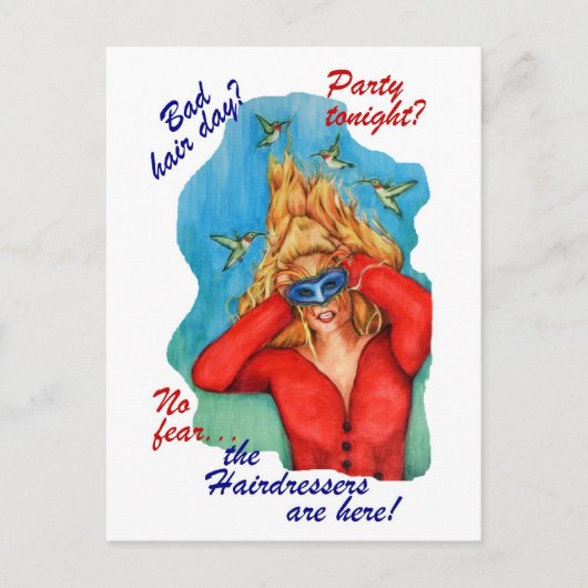 De hairdressers Briefkaarten (Voorkant)