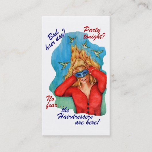 De hairdressers Visitekaartjes (Voorkant)