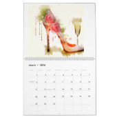 De hakken kalender personaliseren het jaar (Mar 2026)