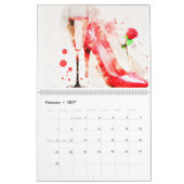 De hakken kalender personaliseren het jaar (Feb 2027)