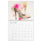 De hakken kalender personaliseren het jaar (Jan 2027)