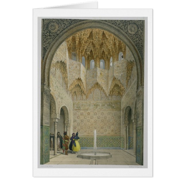 De hal van de Abencerrages, de Alhambra, Granad (Voorkant)