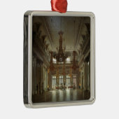 De hal van de veldmoeras in de winter metalen ornament (Rechts)