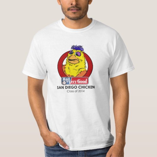 De hal van zeer goed San Diego Chicken Shirt (Voorkant)