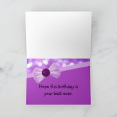 De Halfedelsteen van de Cake van de Verjaardag van Kaart (Binnen)