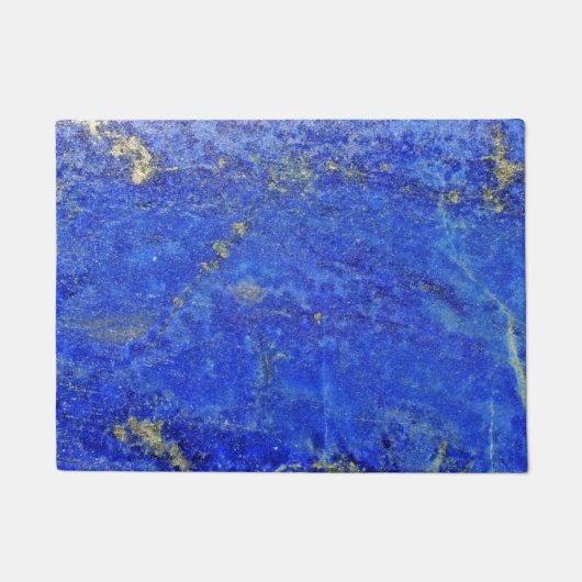 De Halfedelsteen van de Lapis lazuli van Lazurite Deurmat (Voorkant)