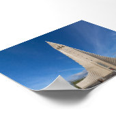 De Hallgrímskirkja-kerk in Reykjavík Poster (Hoek)