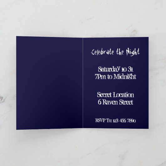 De Halloween Achtervolgde Uitnodiging van de (Binnen)