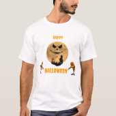 De Halloween avond staat bol van de betovering. T-shirt (Voorkant)