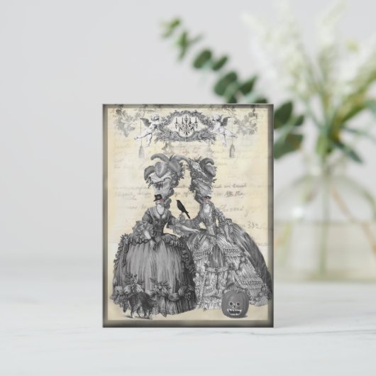 De halloween-bal briefkaart (Staand voorkant)