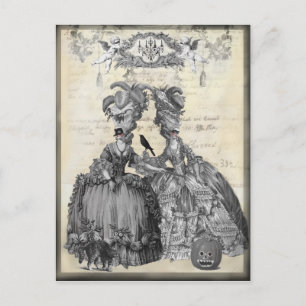 De halloween-bal briefkaart