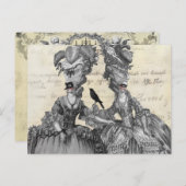 De halloween-bal briefkaart (Voorkant / Achterkant)