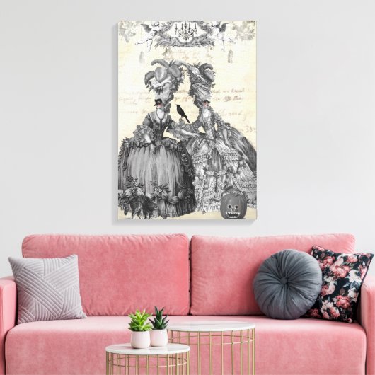 De halloween-bal canvas afdruk (Insitu (Woonkamer))